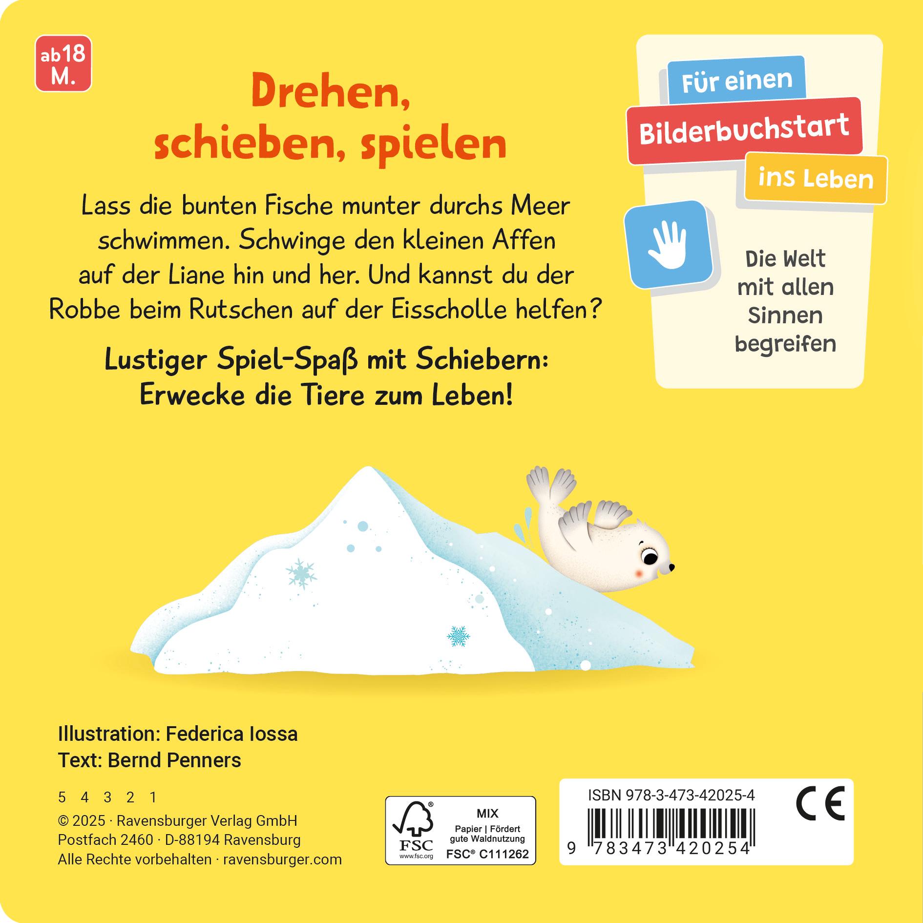 Rückseitencover Mein Schiebe-Mitmachbuch - Wilde Tiere