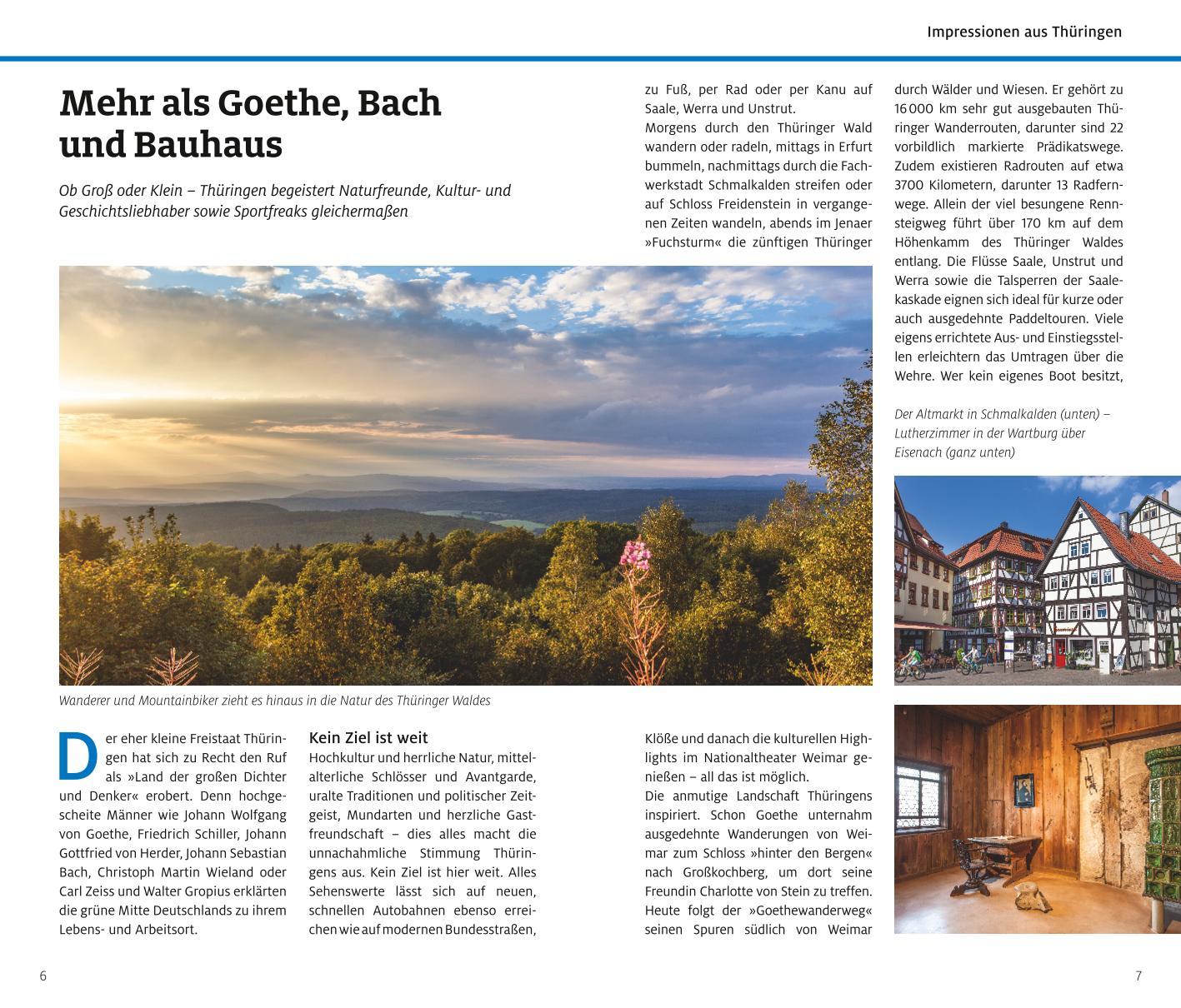 Beispielinhalt (Bild) ADAC Reiseführer Thüringen