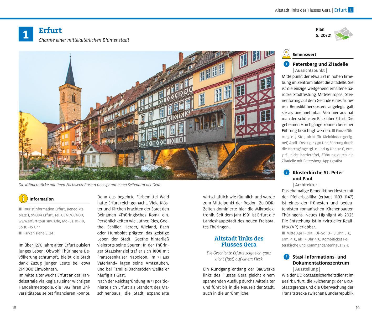 Beispielinhalt (Bild) ADAC Reiseführer Thüringen