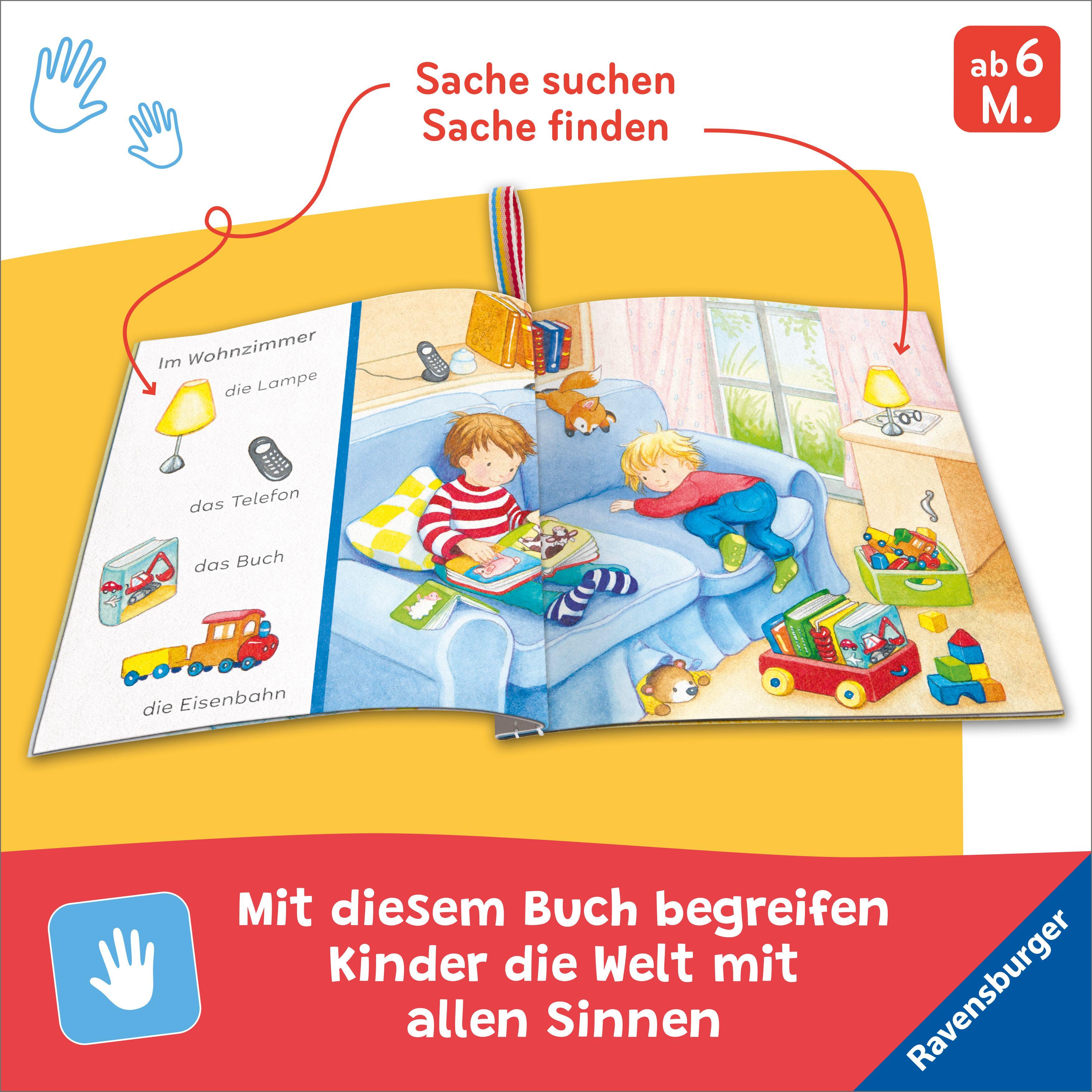 Beispielinhalt (Bild) Mein Knuddel-Knautsch-Buch - Sachen suchen. Mein Zuhause