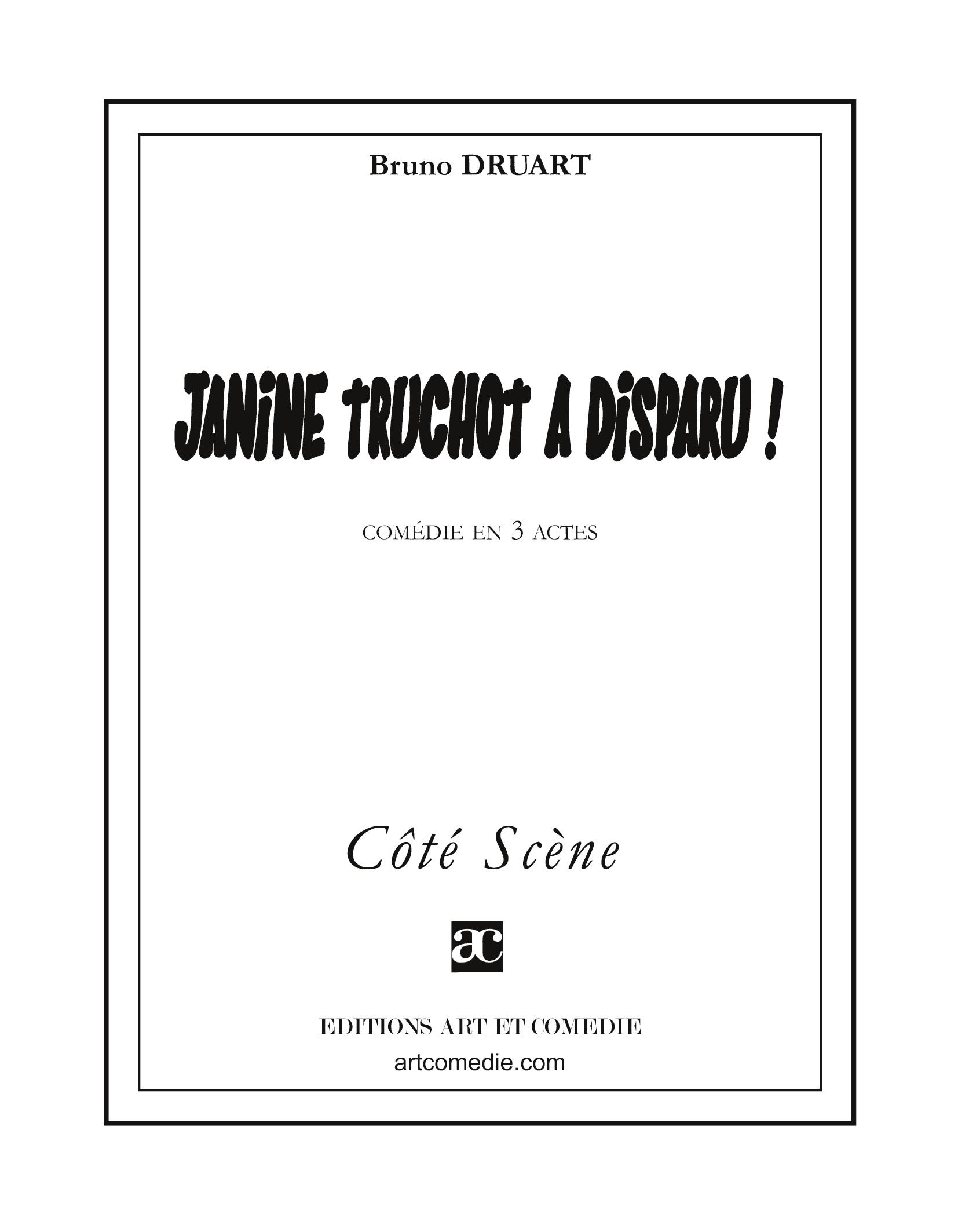 Vorderes Coverbild Janine Truchot a disparu