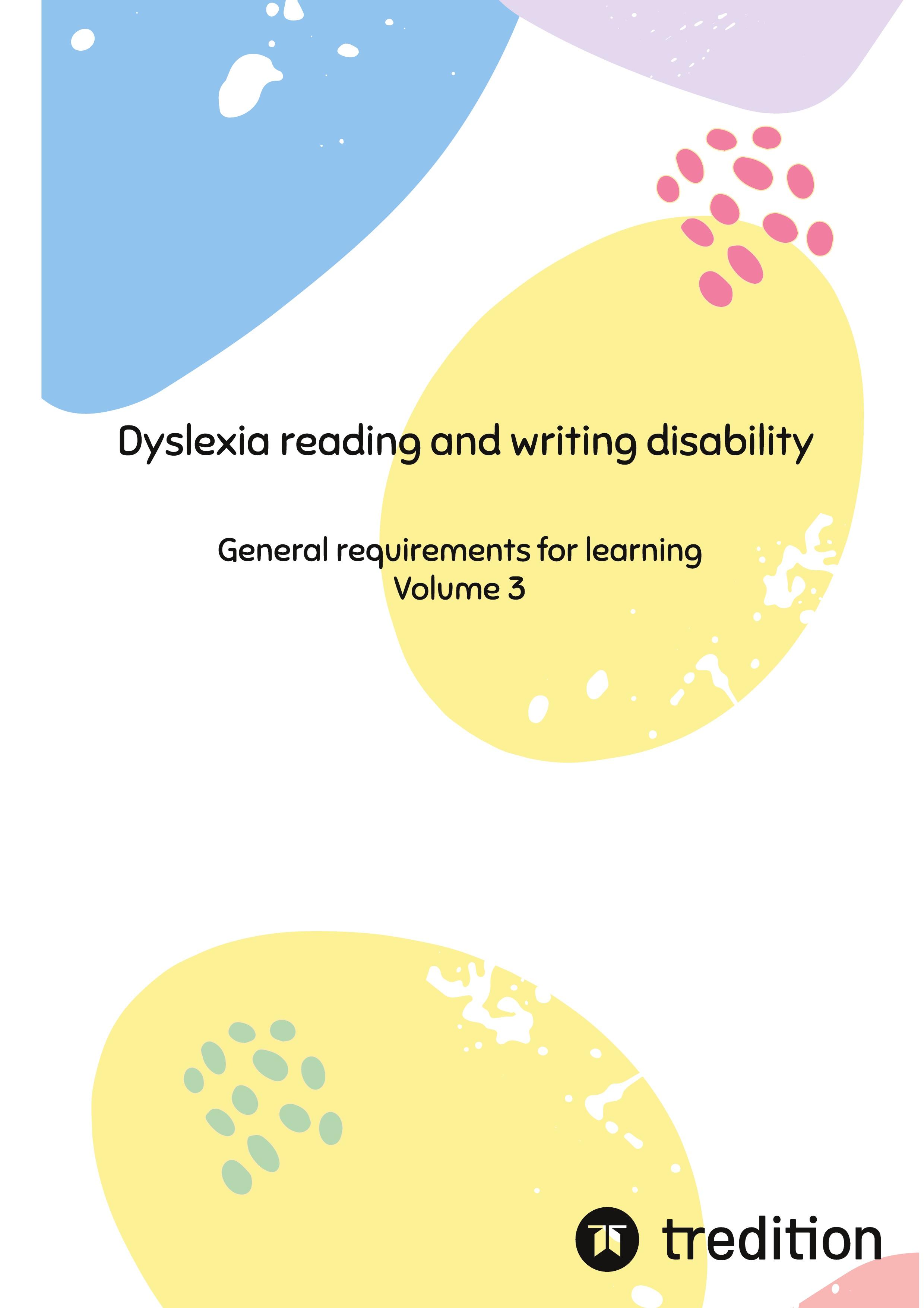 Vorderes Coverbild Dyslexia reading and writing disability