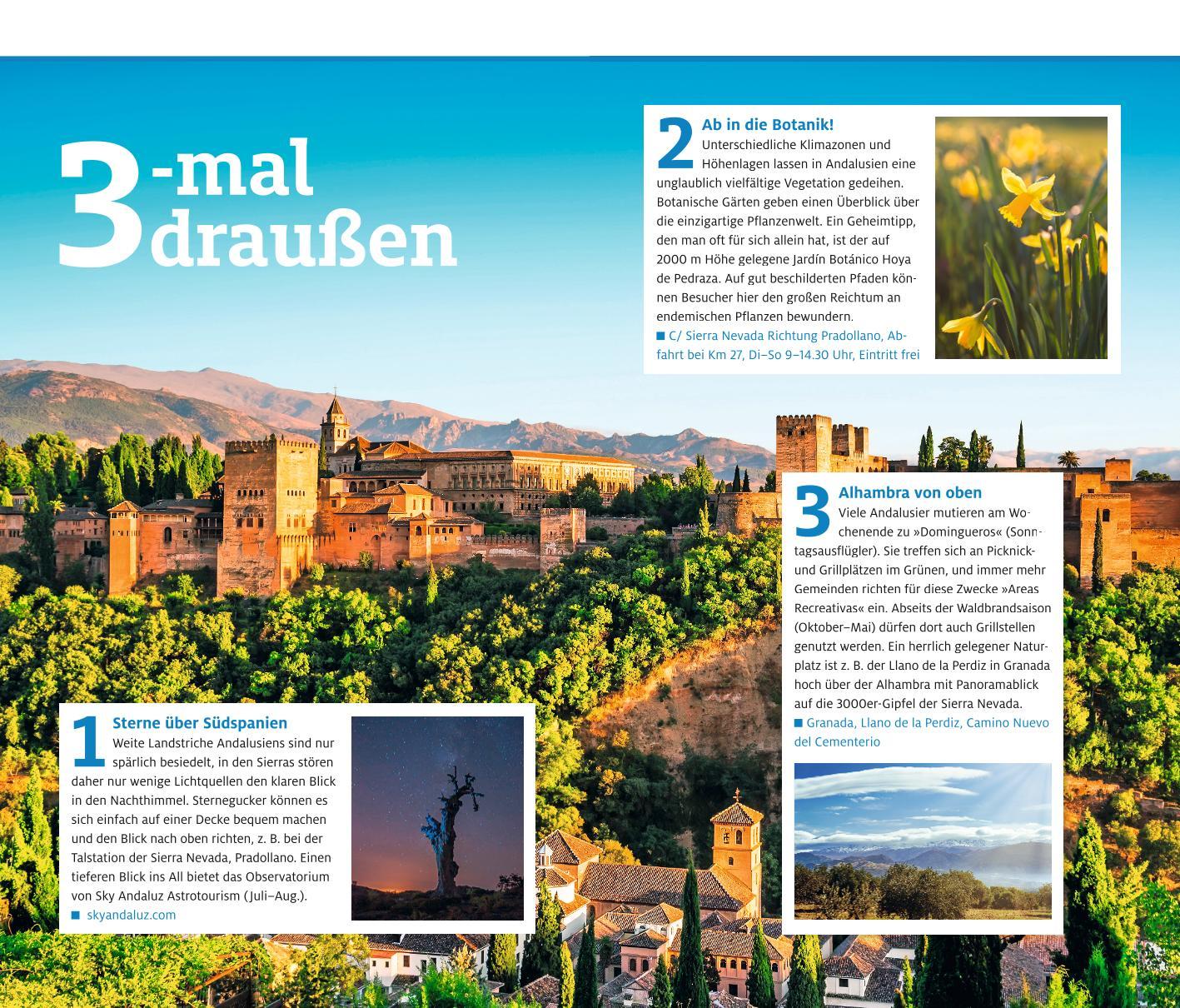 Beispielinhalt (Bild) ADAC Reiseführer plus Andalusien