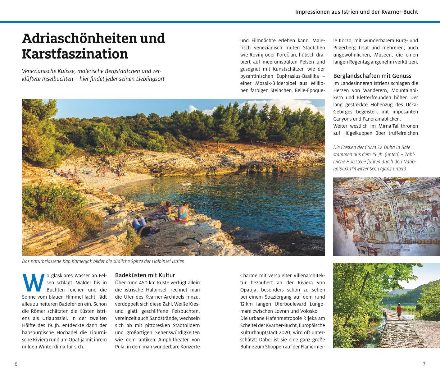 Beispielinhalt (Bild) ADAC Reiseführer Istrien und Kvarner Bucht