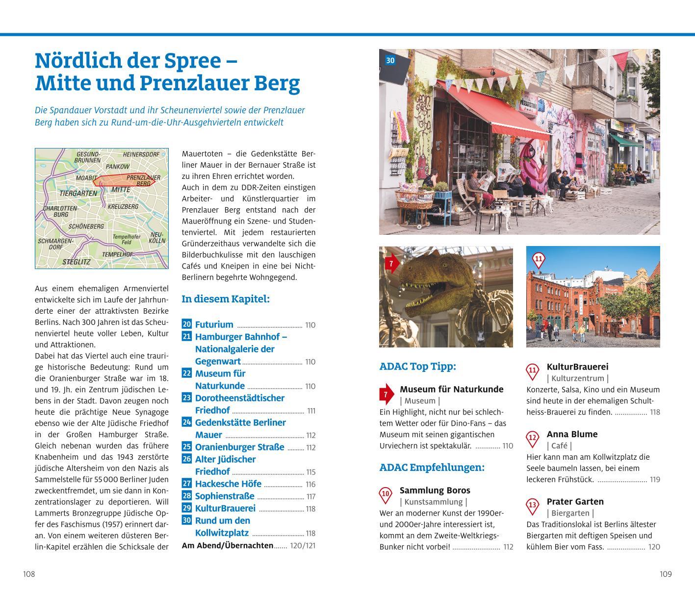 Beispielinhalt (Bild) ADAC Reiseführer plus Berlin