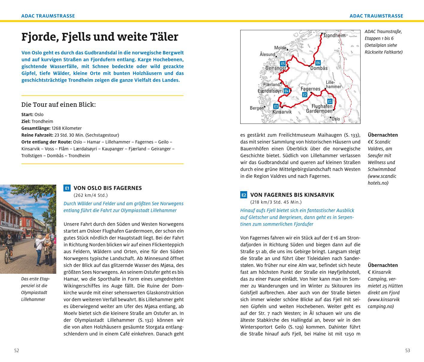 Beispielinhalt (Bild) ADAC Reiseführer plus Norwegen