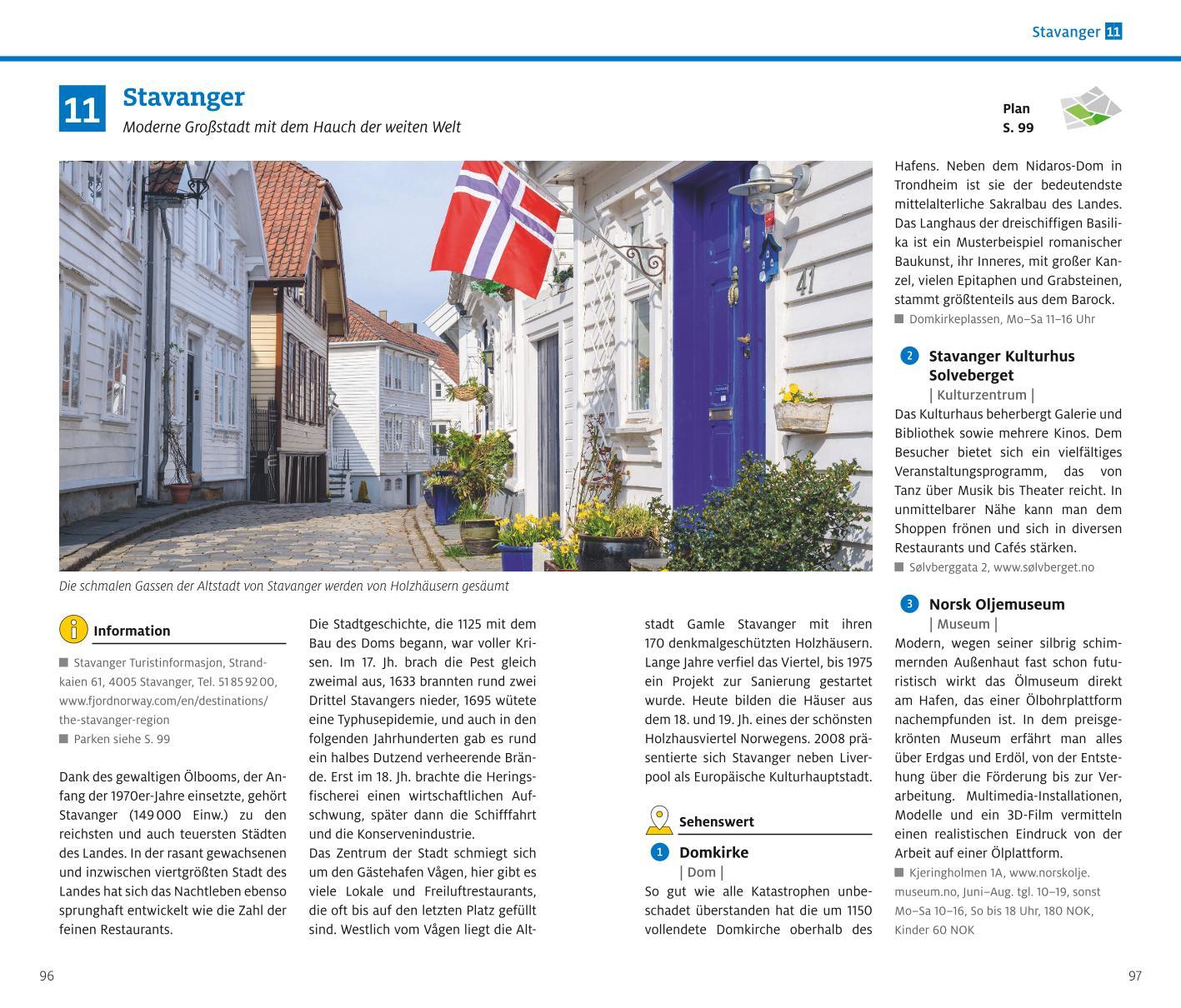 Beispielinhalt (Bild) ADAC Reiseführer plus Norwegen