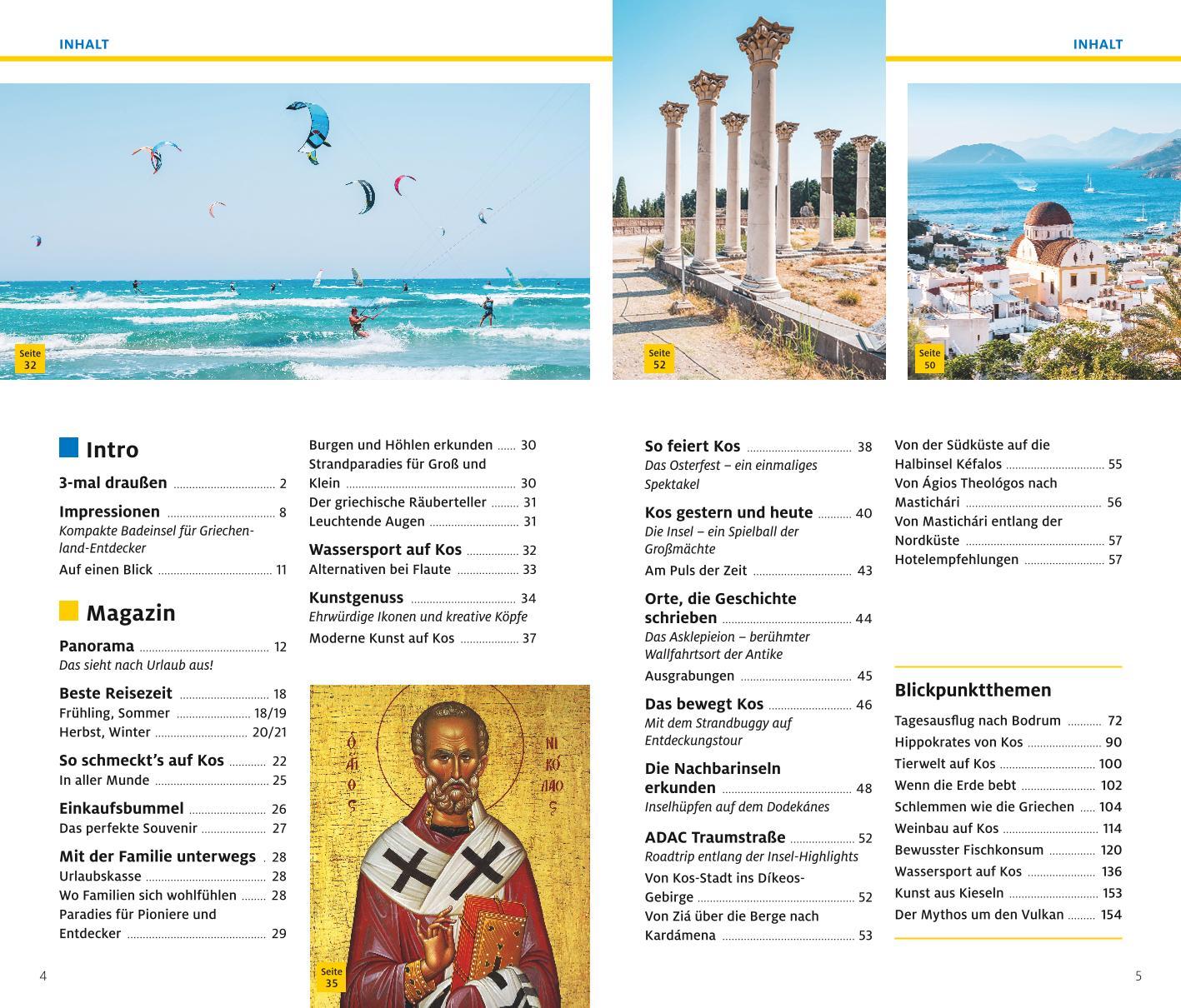 Beispielinhalt (Bild) ADAC Reiseführer plus Kos