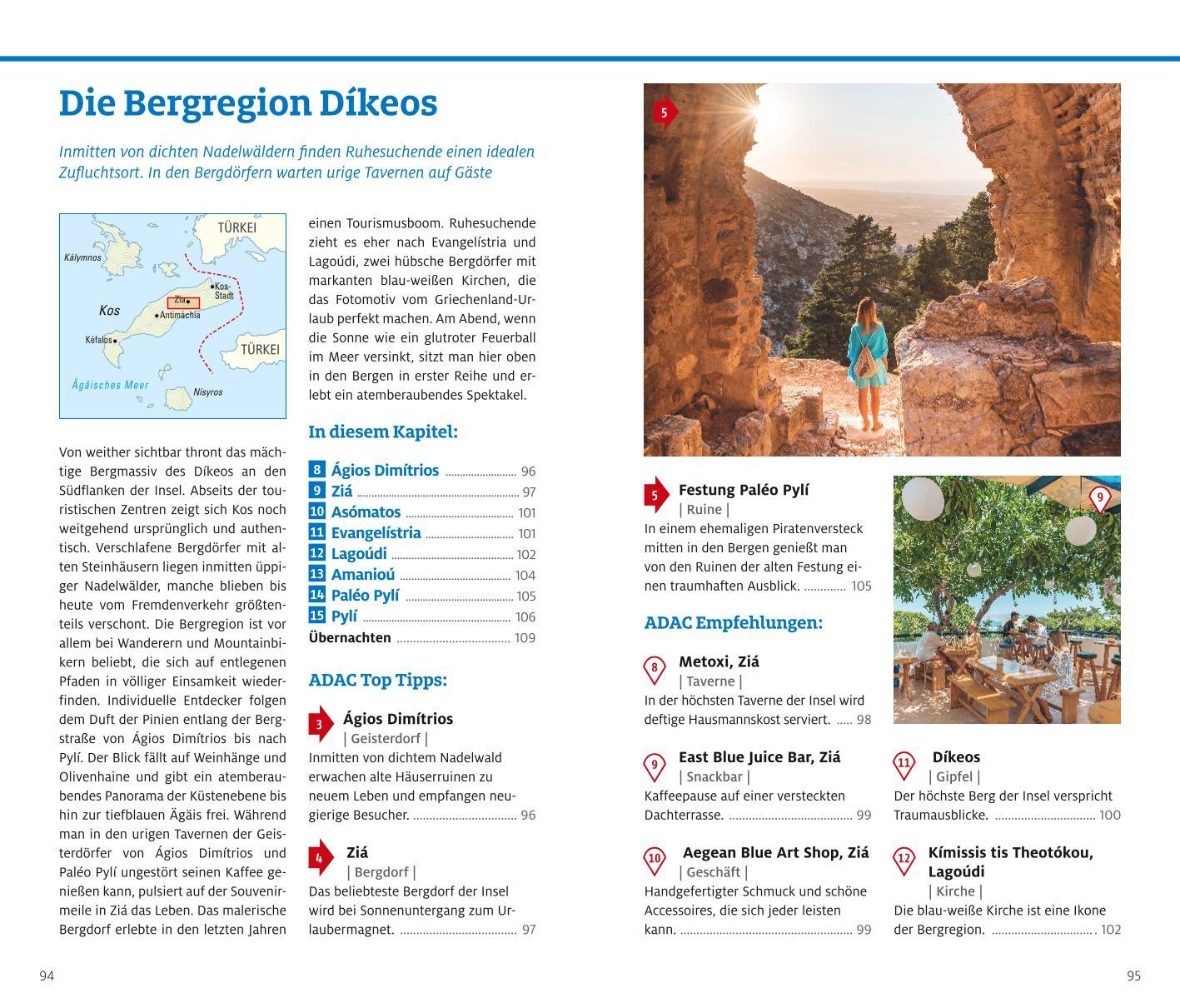 Beispielinhalt (Bild) ADAC Reiseführer plus Kos