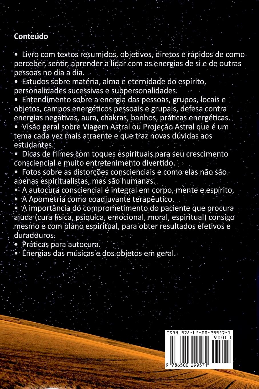 Rückseitencover Eternidade Do Espírito E A Energia Das Coisas
