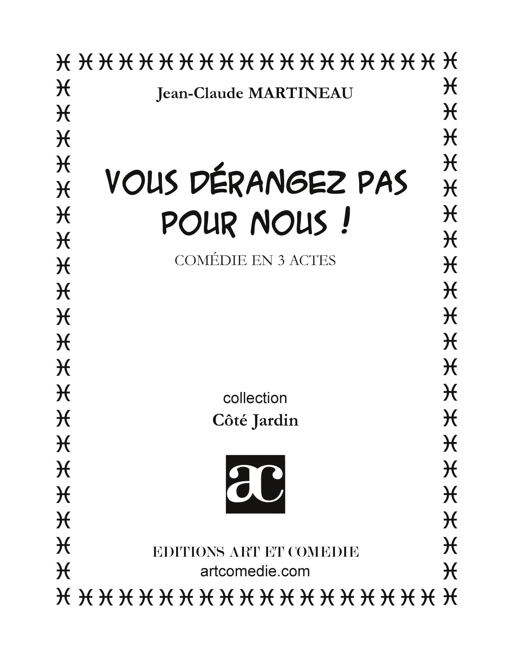 Vorderes Coverbild Vous dérangez pas pour nous !