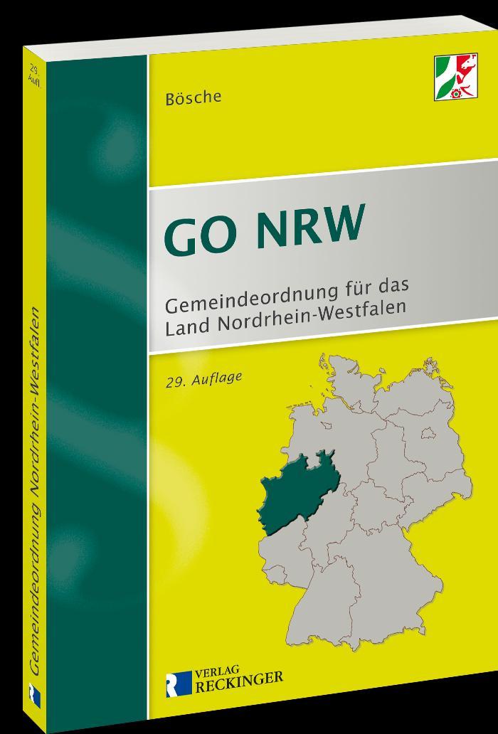 Vorderes Coverbild Gemeindeordnung für das Land Nordrhein-Westfalen (GO NRW)