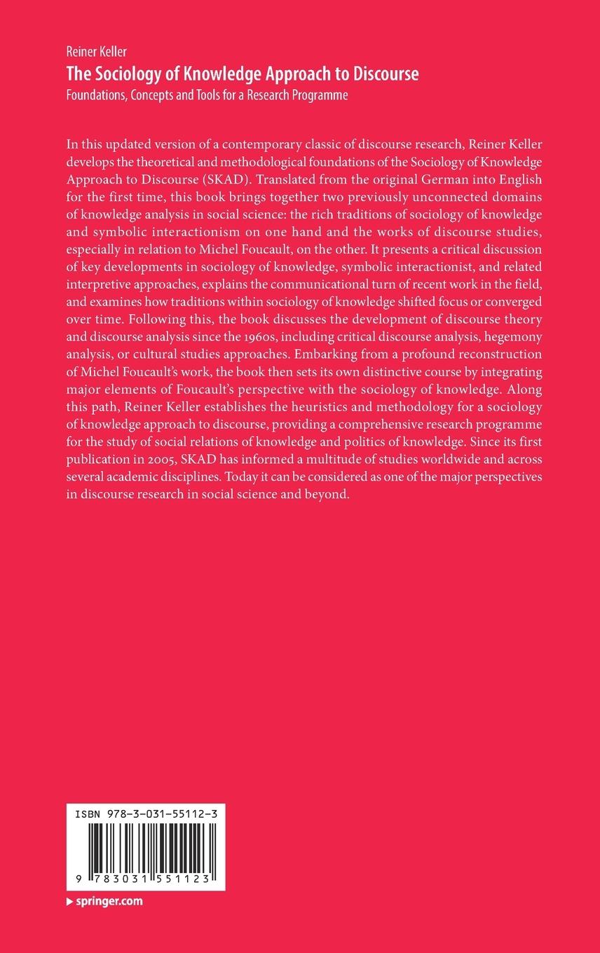 Rückseitencover The Sociology of Knowledge Approach to Discourse