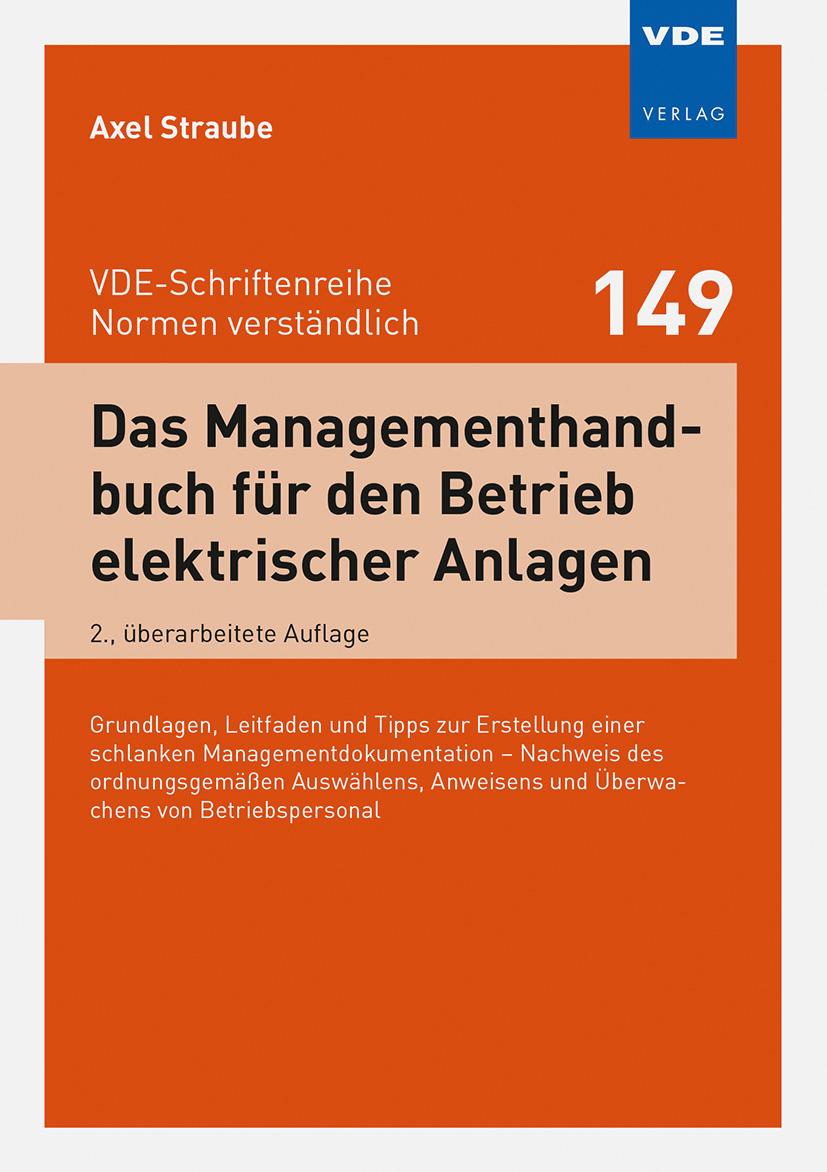 Beispielinhalt (Bild) Das Managementhandbuch für den Betrieb elektrischer Anlagen