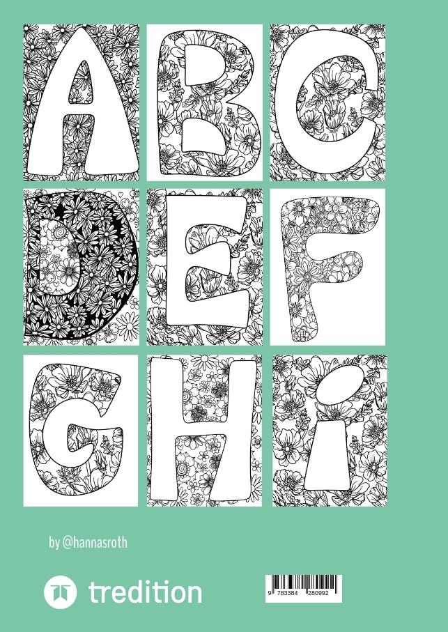 Rückseitencover Floral-Patterns-ABC-Coloring-Book