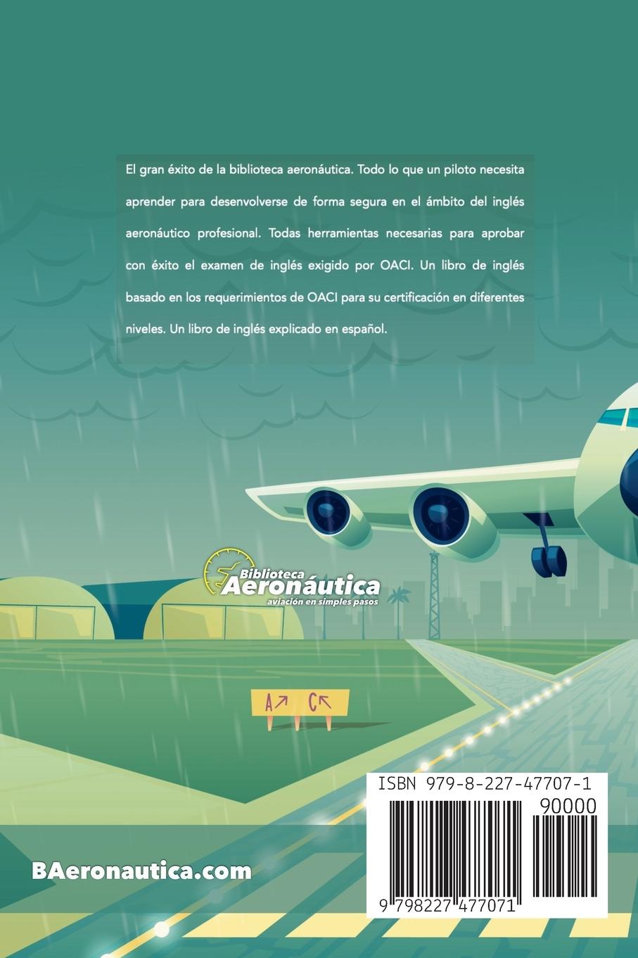 Rückseitencover Inglés Aeronáutico