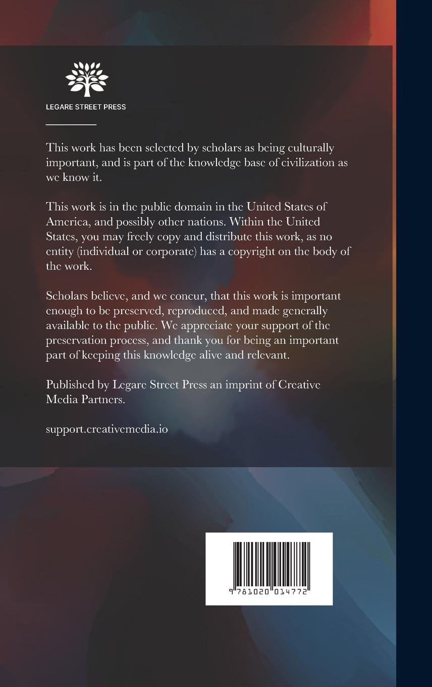 Rückseitencover Proceedings of the American Association for the Advancement of Science; Volume 19
