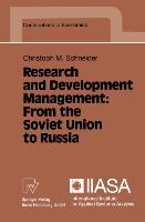 Vorderes Coverbild Research and Development Management: From the Soviet Union to Russia