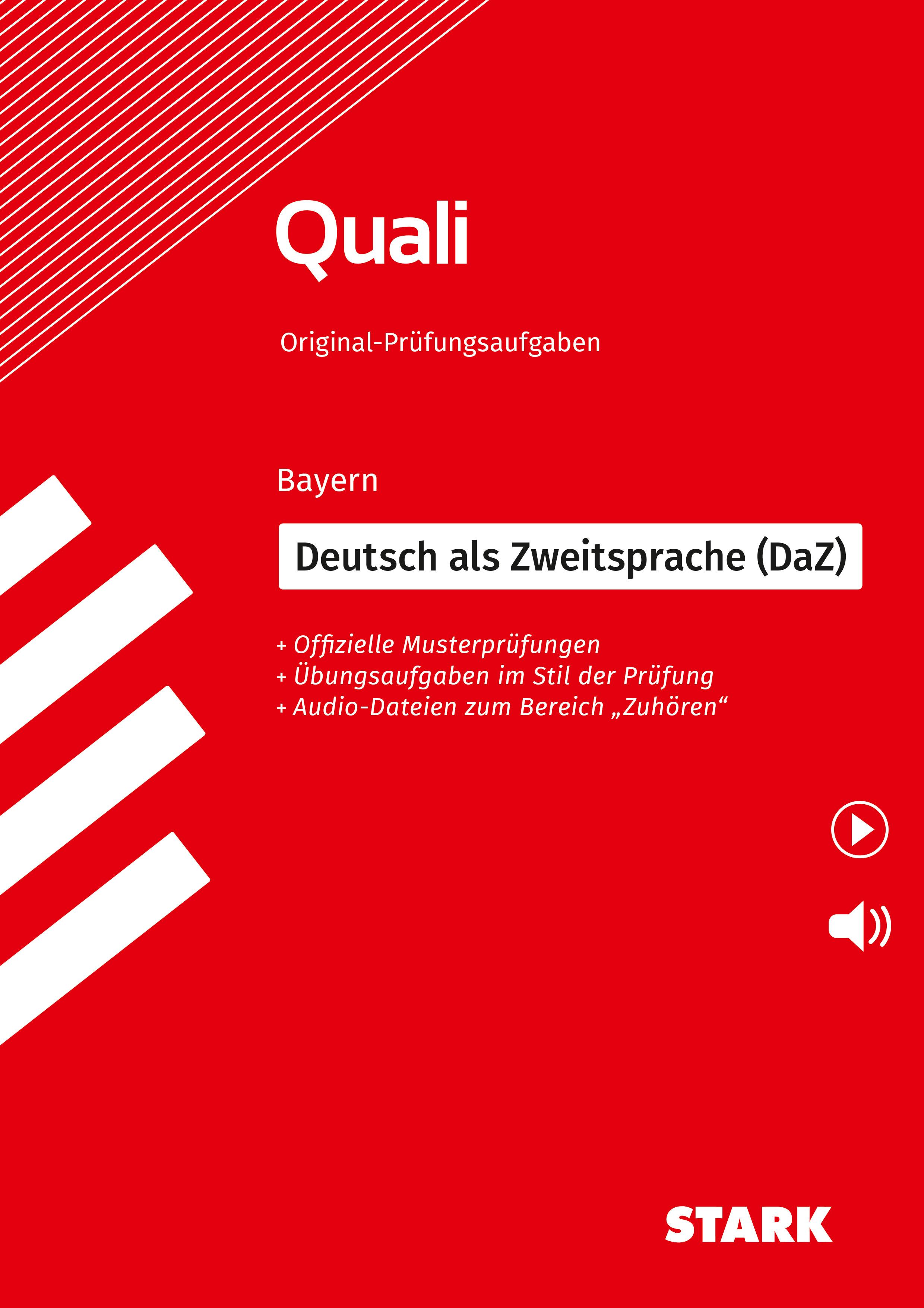 Vorderes Coverbild STARK Deutsch als Zweitsprache (DaZ) - Quali Mittelschule Bayern - Prüfungsvorbereitung
