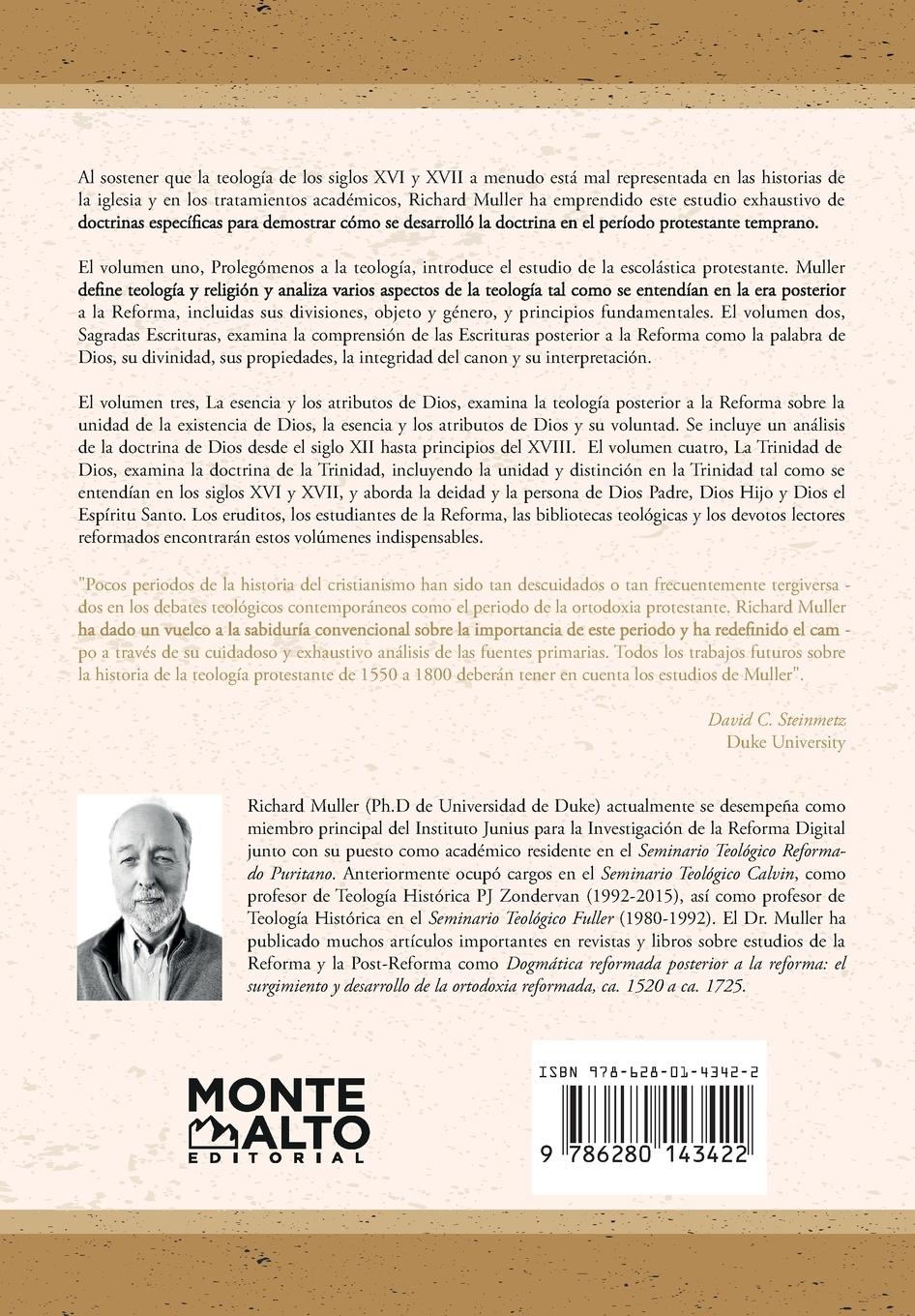 Rückseitencover Dogmática reformada posterior a la Reforma Vol. 2