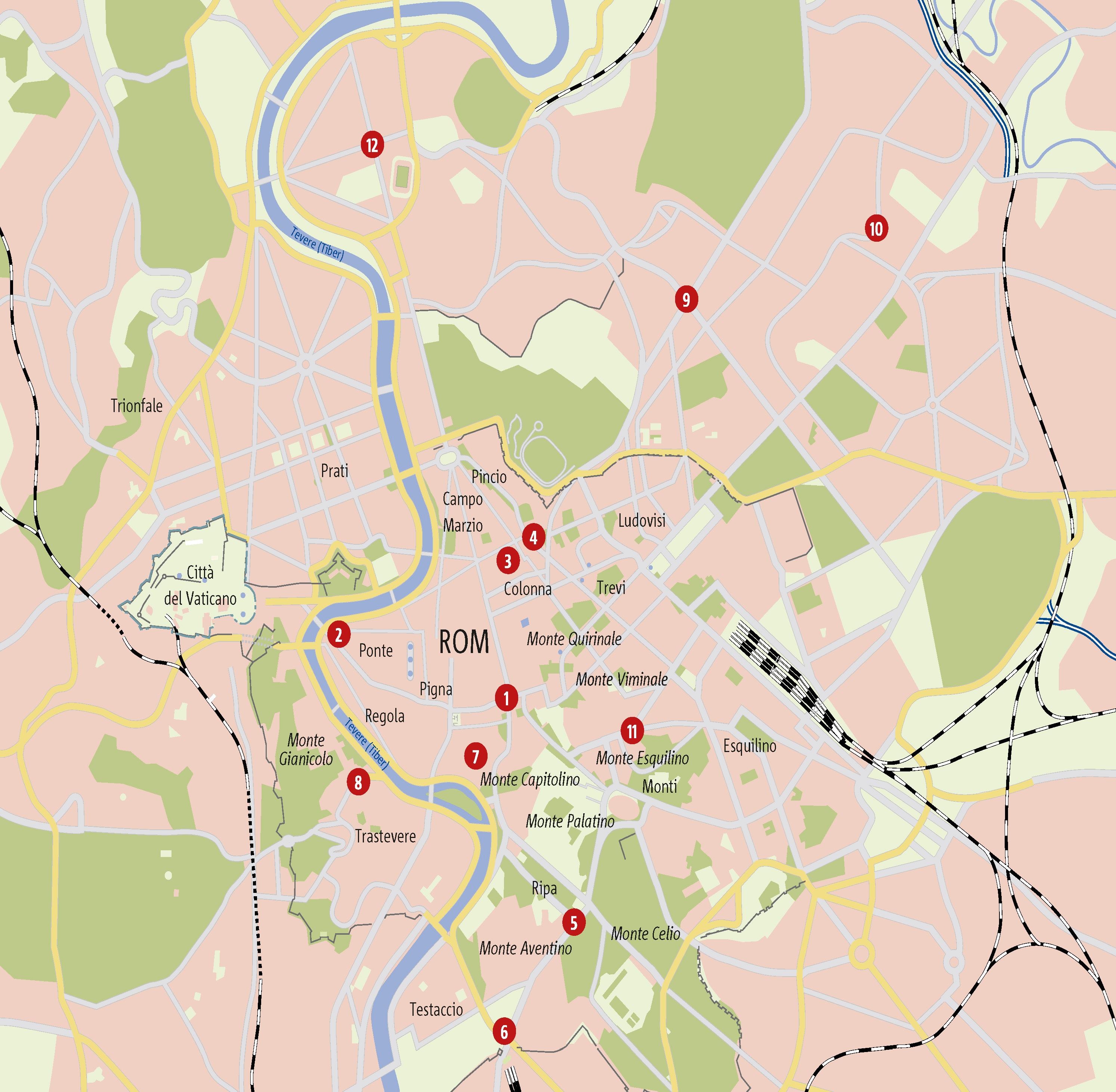 Beispielinhalt (Bild) Zu Fuß durch Rom