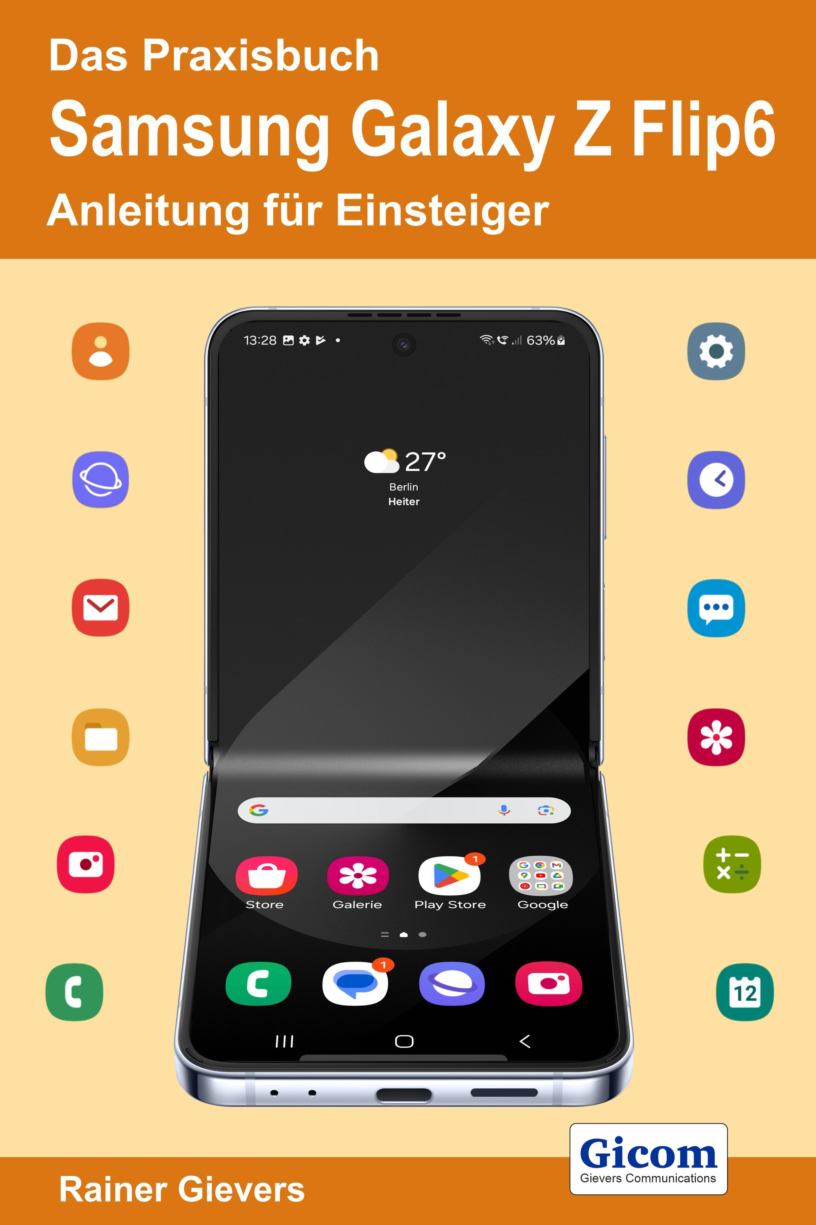 Vorderes Coverbild Das Praxisbuch Samsung Galaxy Z Flip6 - Anleitung für Einsteiger