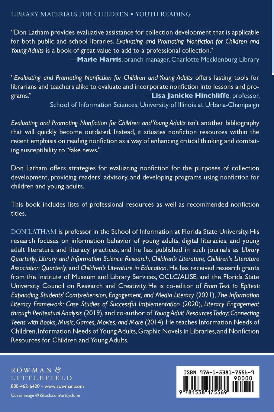 Rückseitencover Evaluating and Promoting Nonfiction for Children and Young Adults