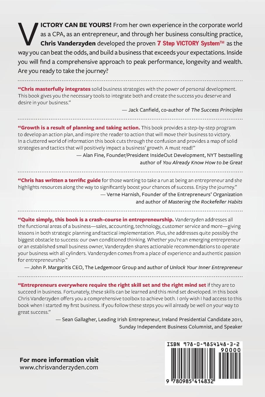 Rückseitencover 7 Steps to Entrepreneurial Victory