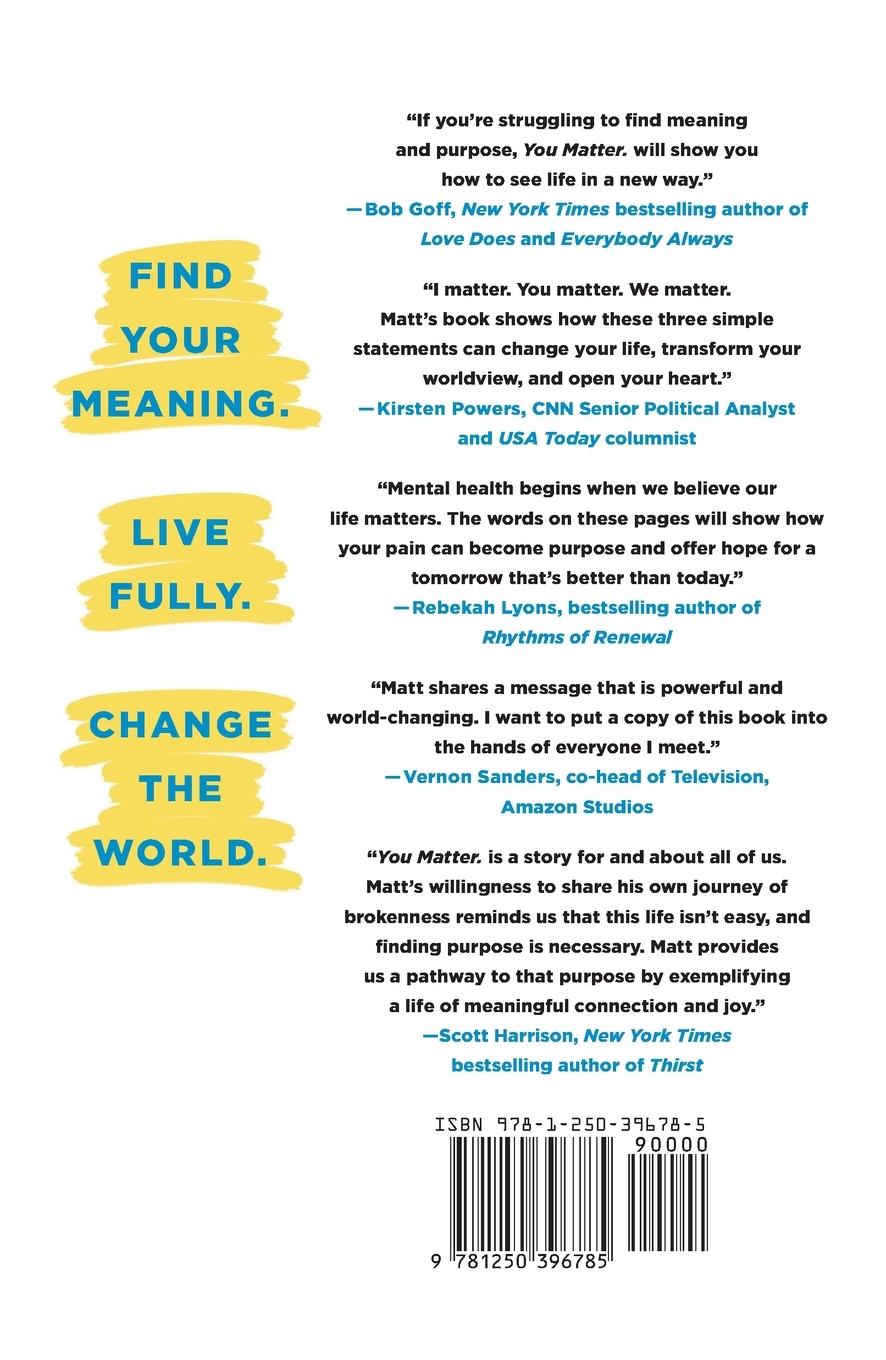 Rückseitencover You Matter.