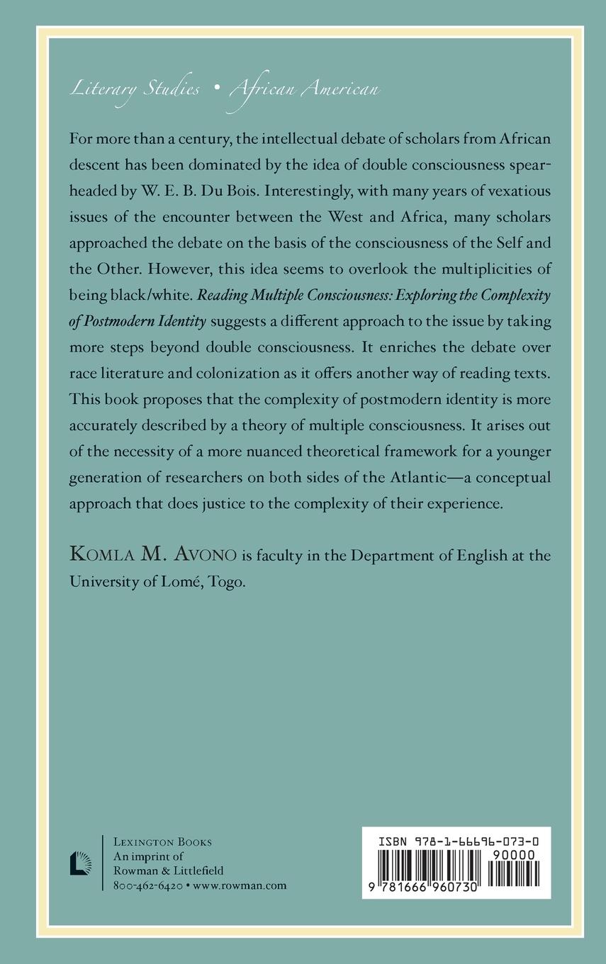 Rückseitencover Reading Multiple Consciousness