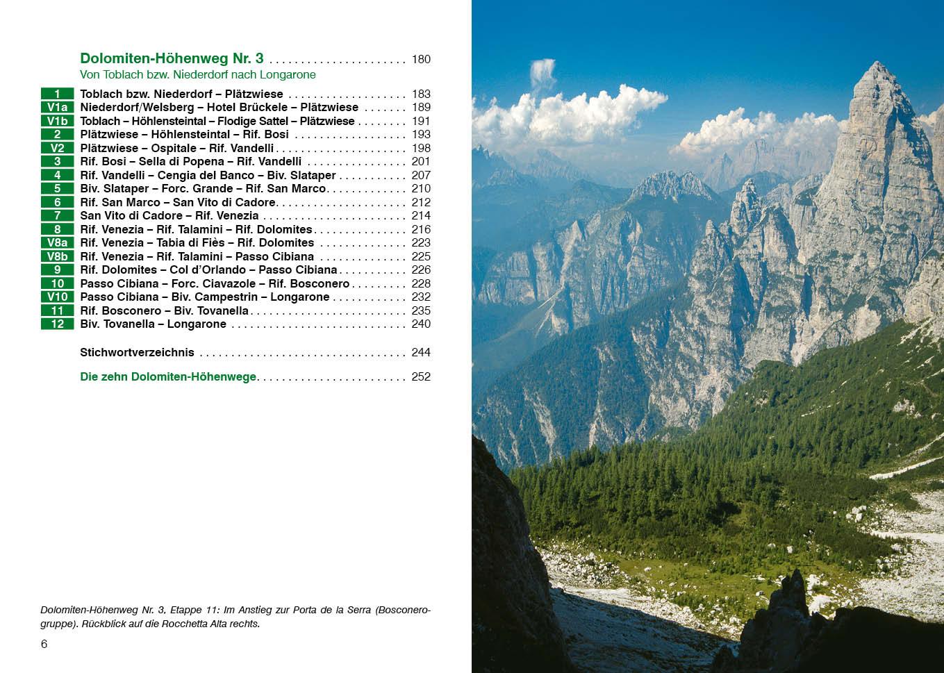 Beispielinhalt (Bild) Dolomiten Höhenwege 1-3