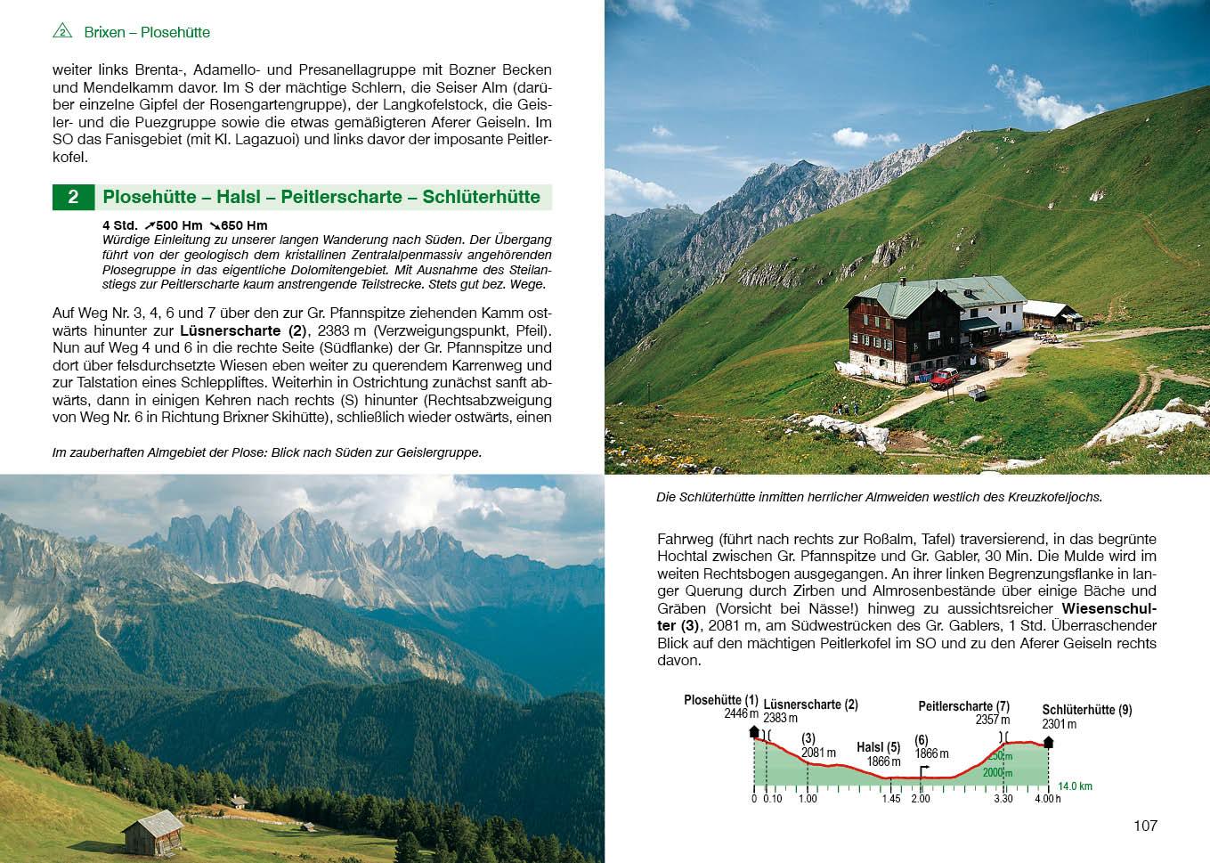 Beispielinhalt (Bild) Dolomiten Höhenwege 1-3