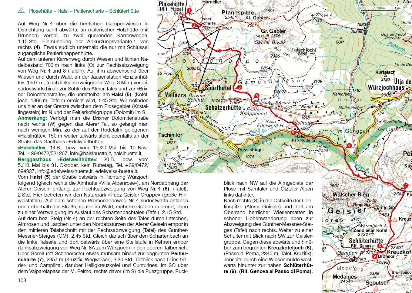 Beispielinhalt (Bild) Dolomiten Höhenwege 1-3