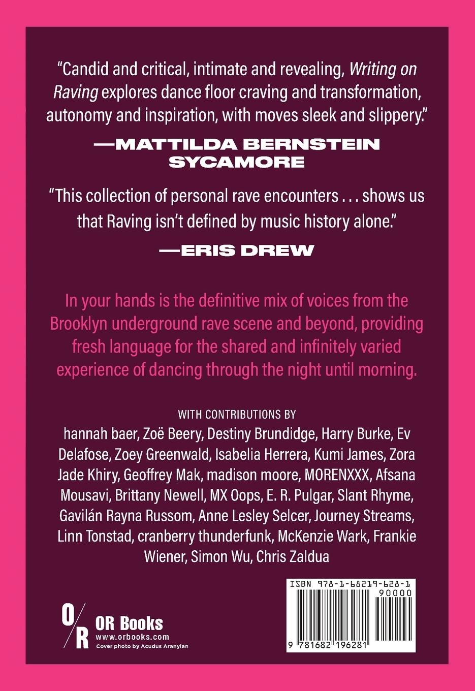 Rückseitencover Writing on Raving