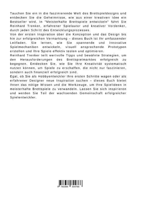 Rückseitencover Meisterhafte Brettspiele  entwickeln