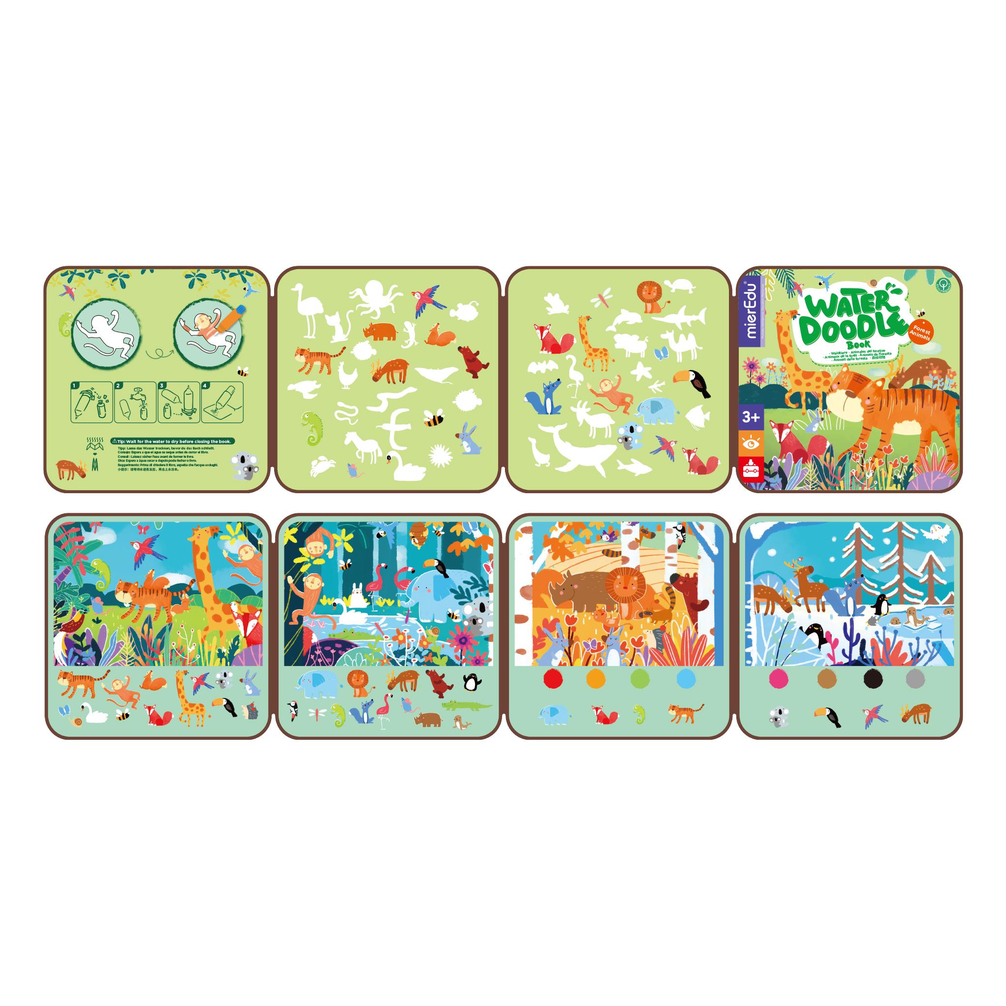 Beispielinhalt (Bild) Magisches Wassermalbuch - Waldtiere