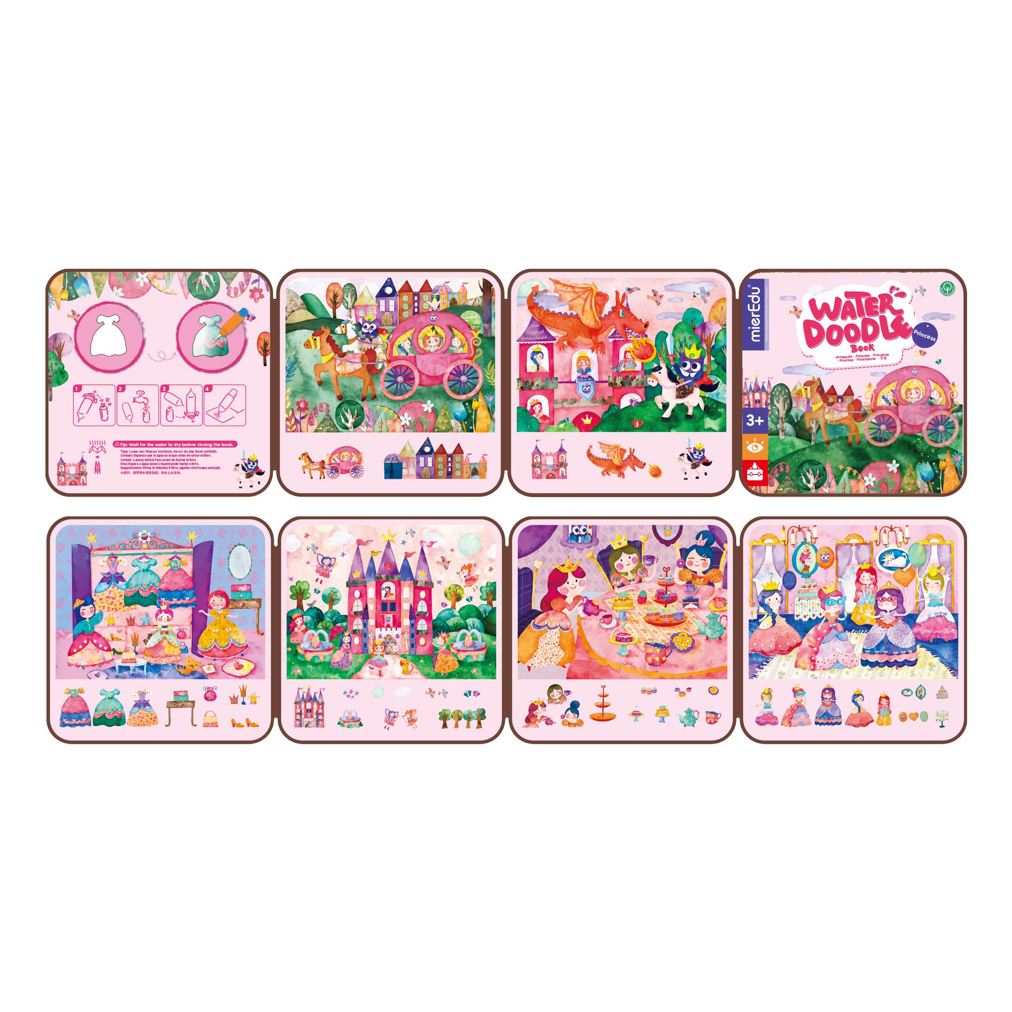 Beispielinhalt (Bild) Magisches Wassermalbuch - Prinzessin