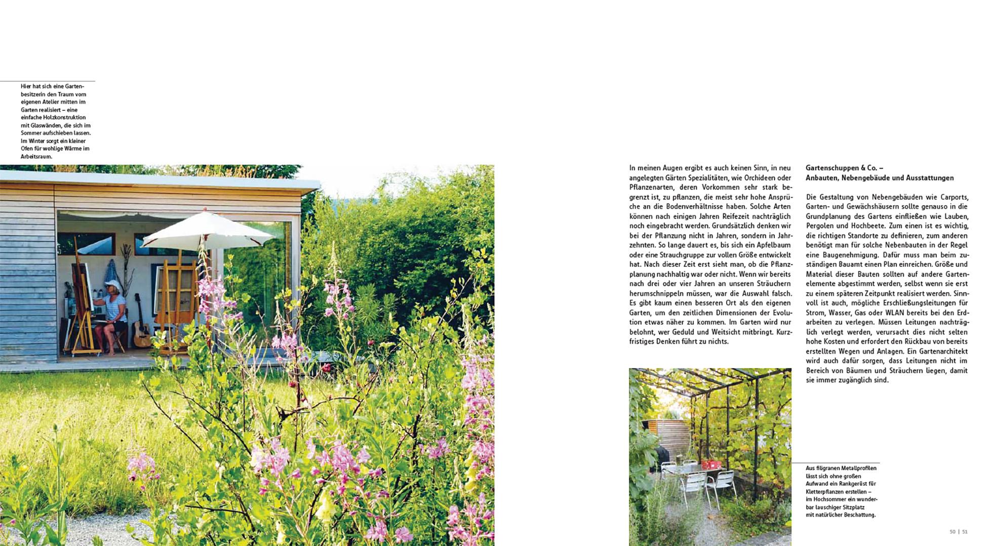 Beispielinhalt (Bild) Der gestaltete Naturgarten