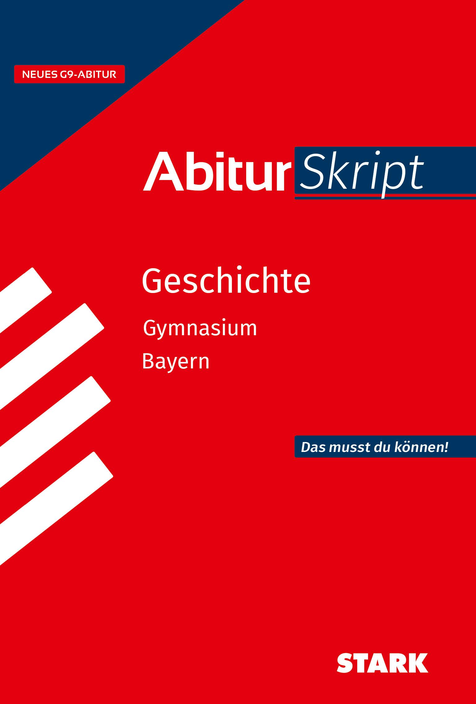 Vorderes Coverbild STARK Geschichte - AbiturSkript Bayern