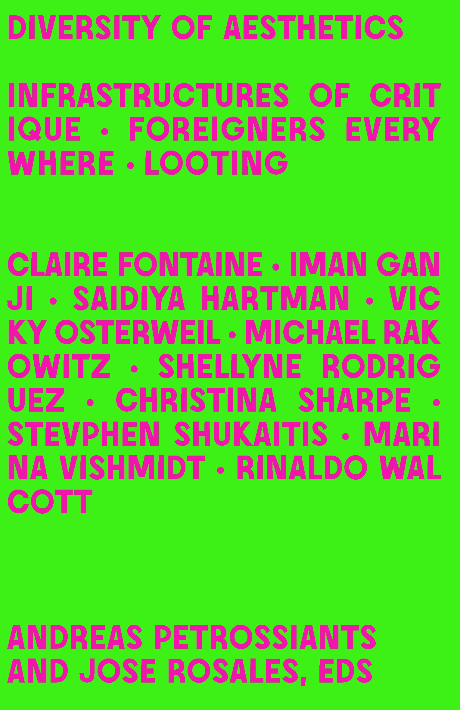 Vorderes Coverbild Diversity of Aesthetics