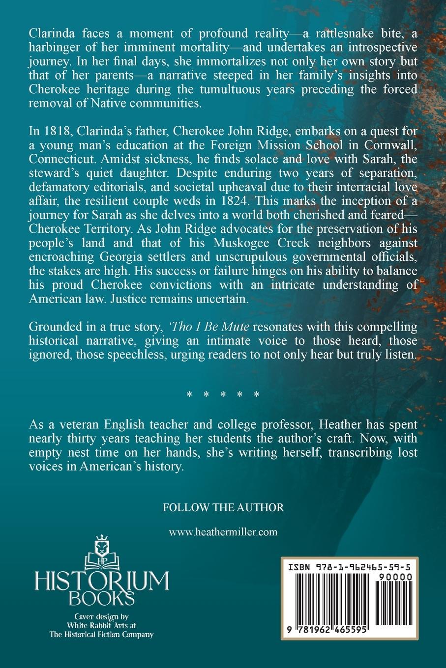 Rückseitencover 'Tho I Be Mute