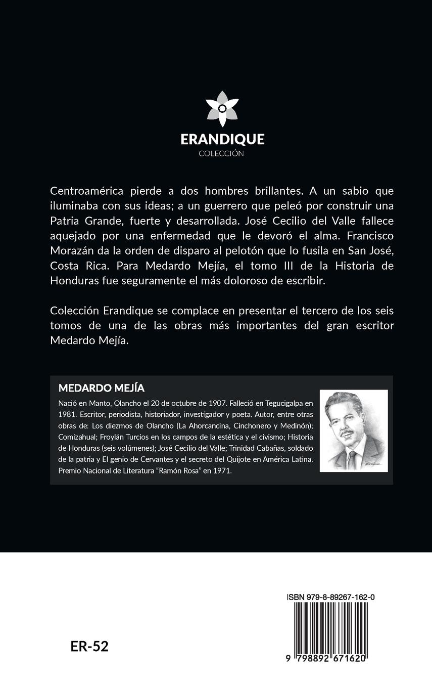 Rückseitencover Historia de Honduras tomo III