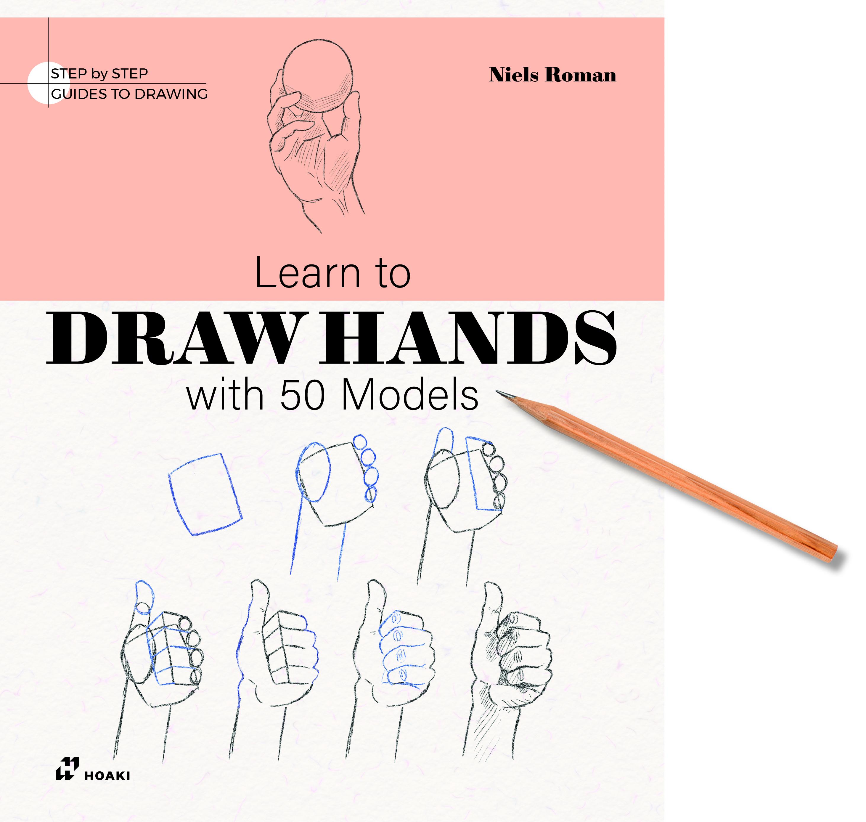 Vorderes Coverbild Learn to Draw Hands with 50 Models