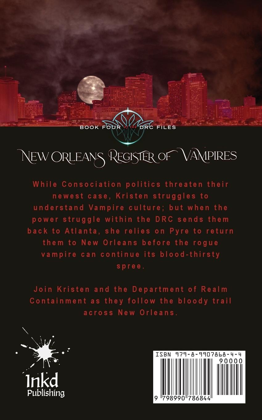 Rückseitencover New Orleans Register of Vampires