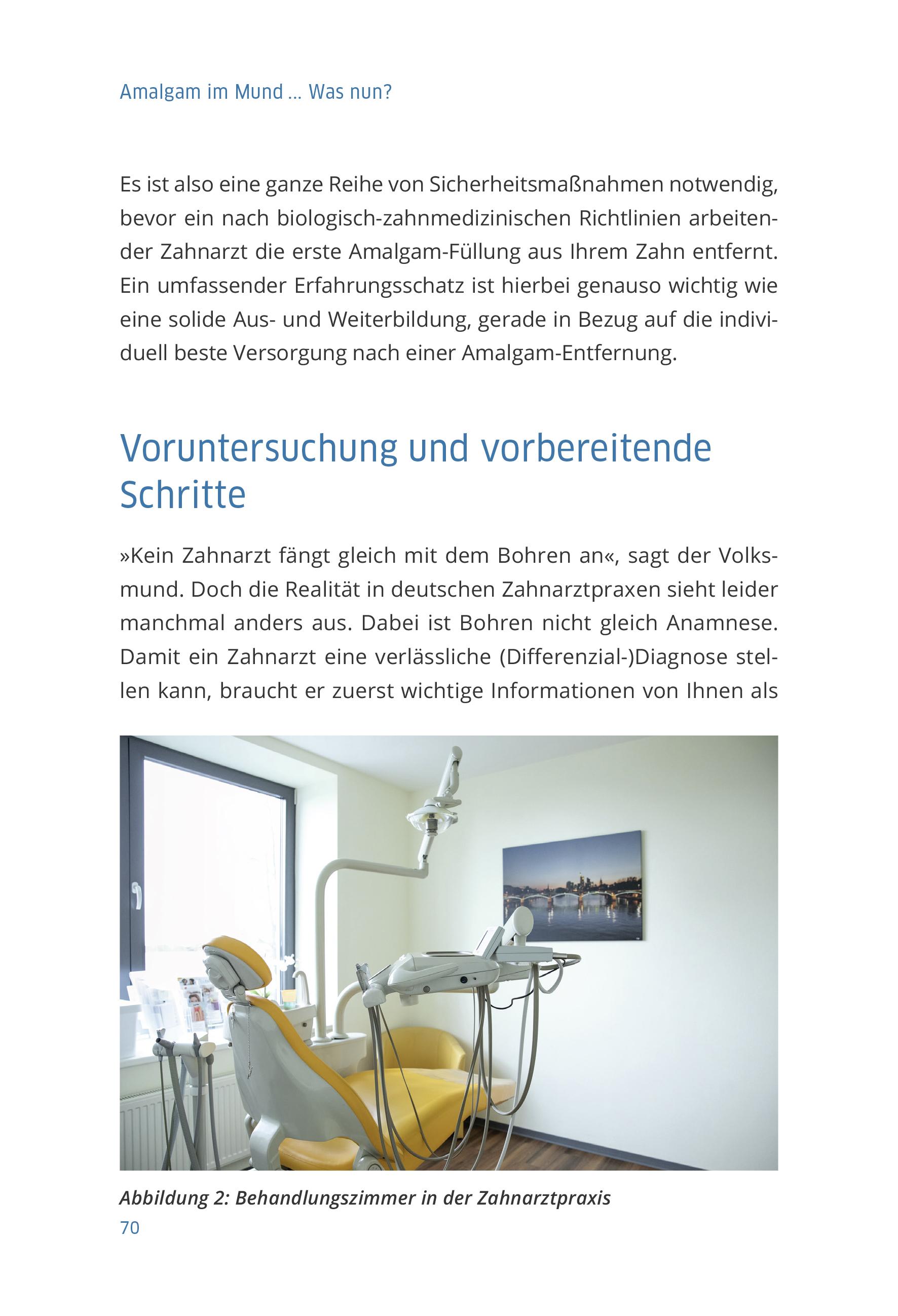 Beispielinhalt (Bild) Amalgam im Mund... Was nun?