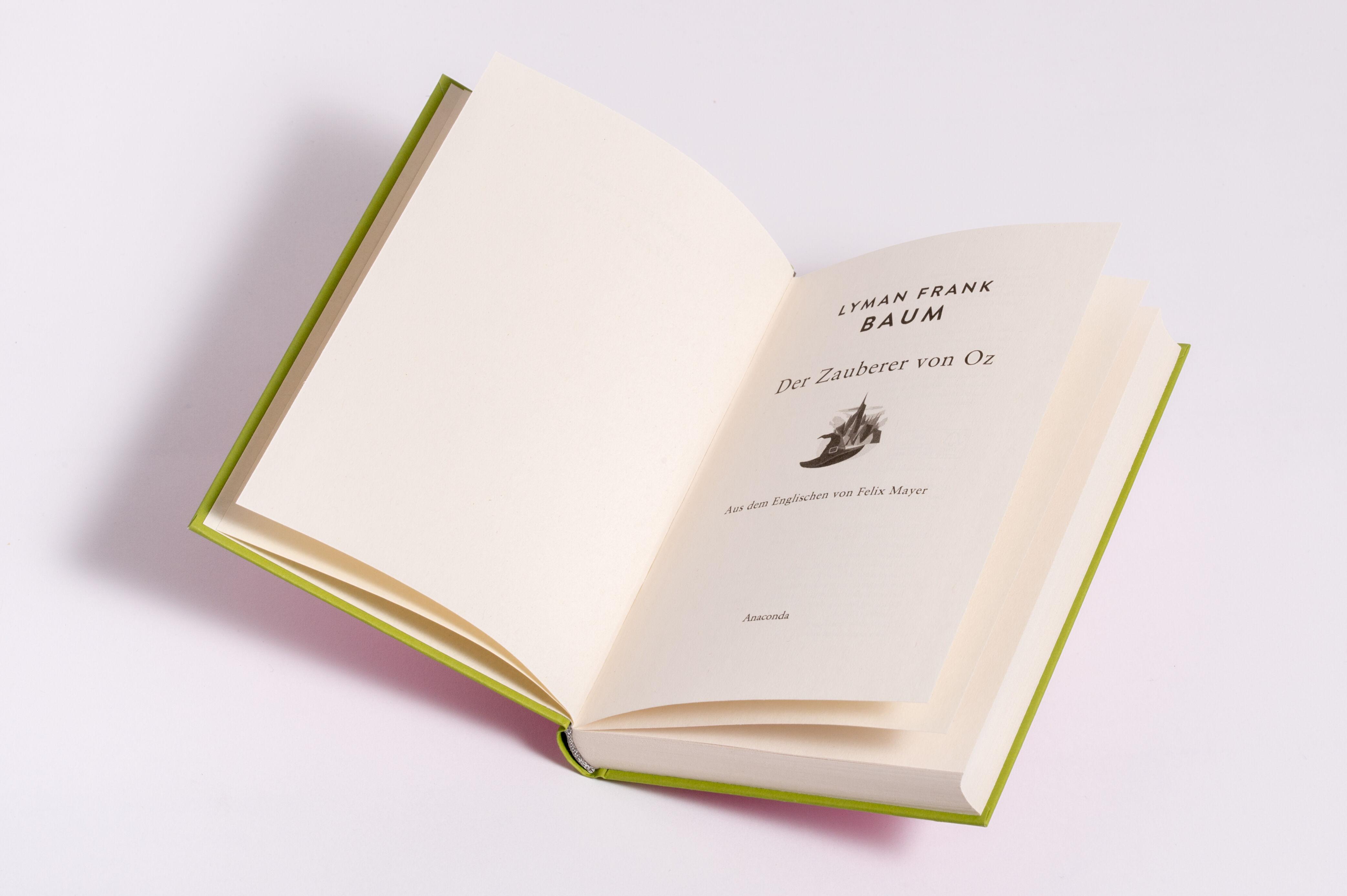 Beispielinhalt (Bild) Der Zauberer von Oz. Schmuckausgabe mit Silberprägung