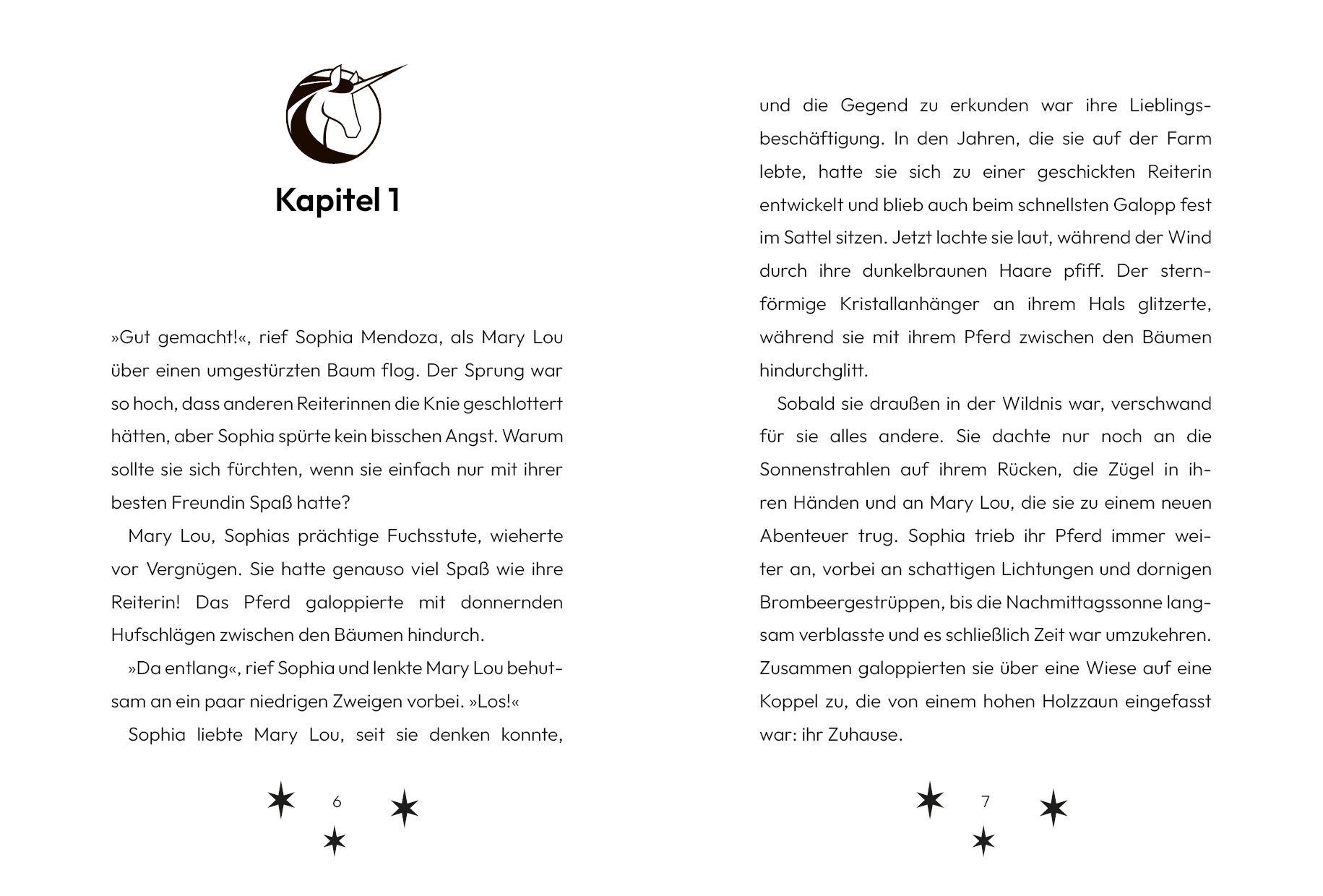 Beispielinhalt (Bild) Unicorn Academy - Sophias Einladung