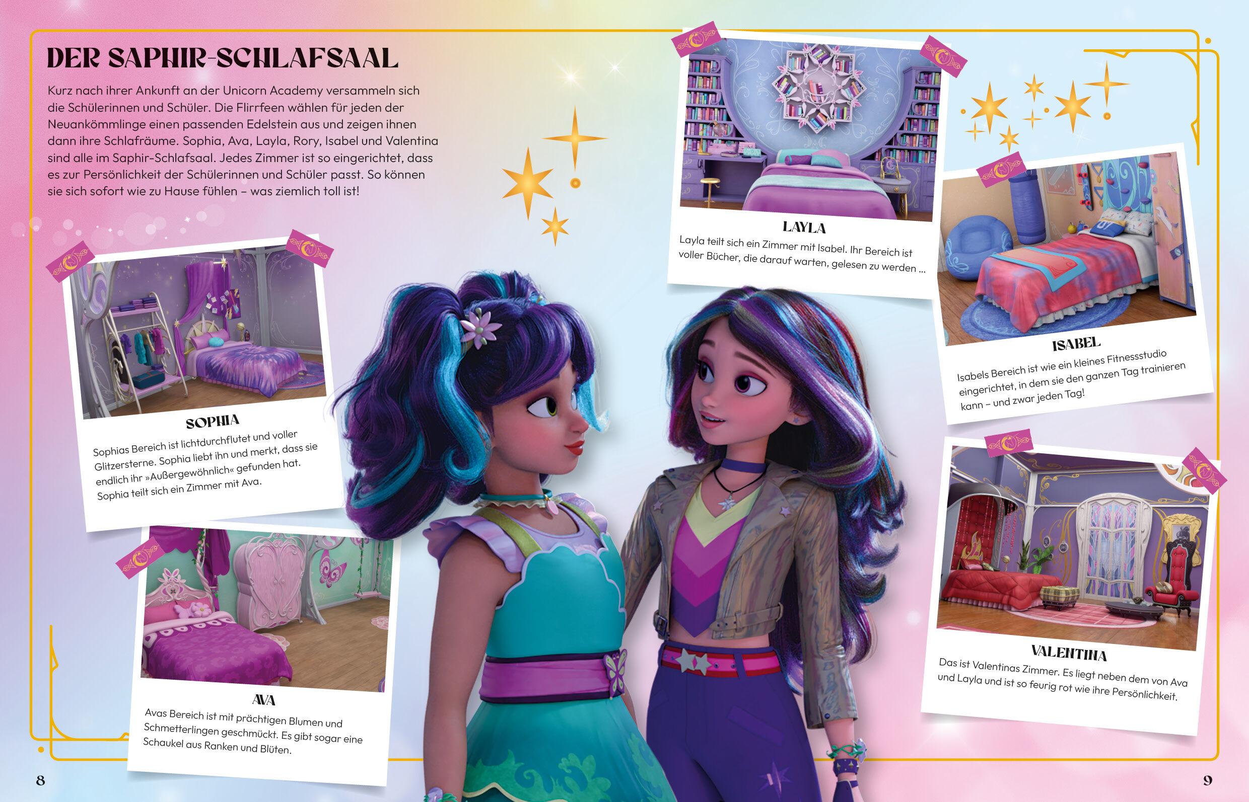 Beispielinhalt (Bild) Unicorn Academy - Das große Fanbuch