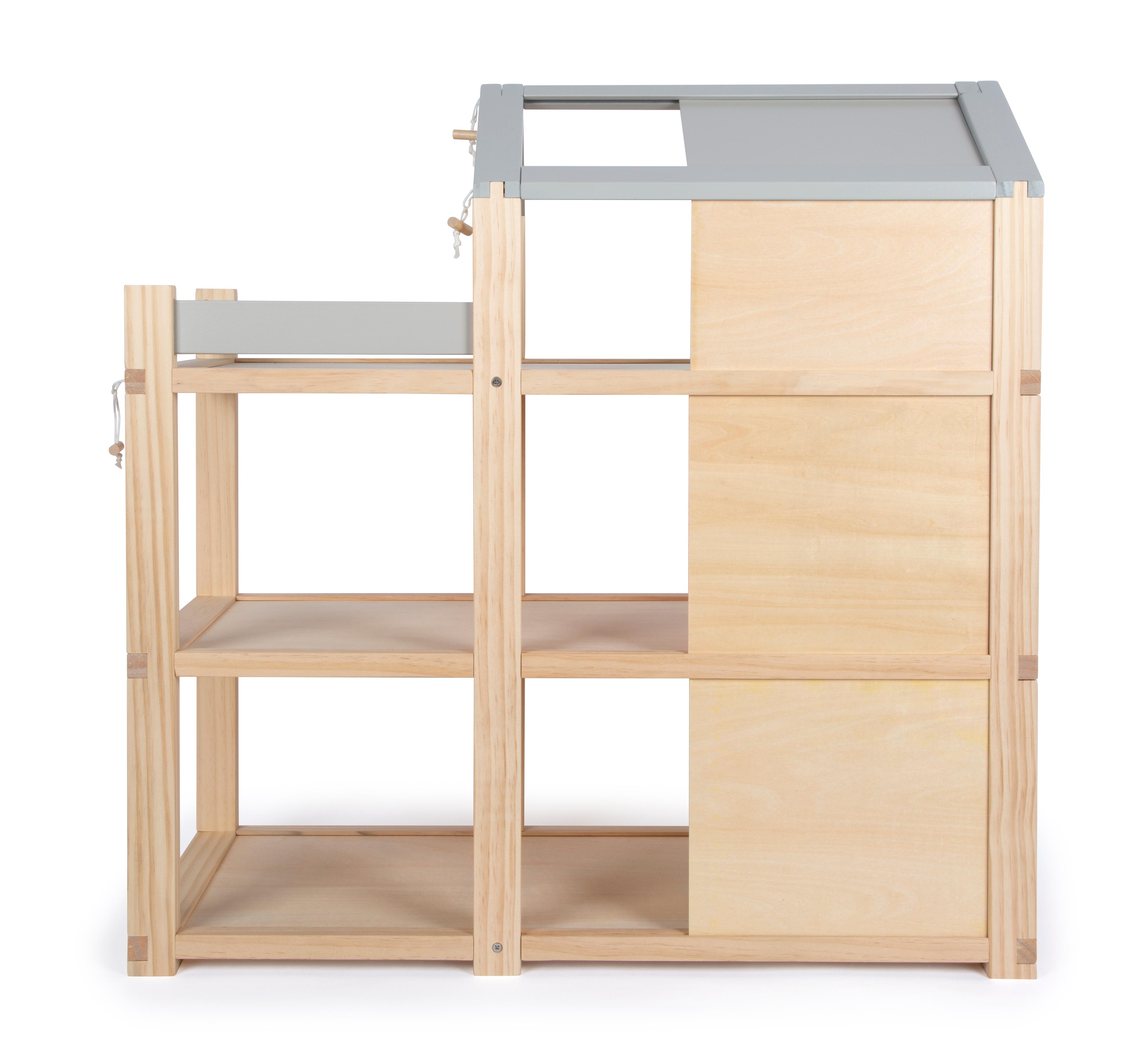 Beispielinhalt (Bild) Puppenhaus Natur mit Möbeln