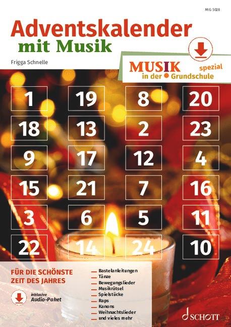 Vorderes Coverbild Adventskalender mit Musik